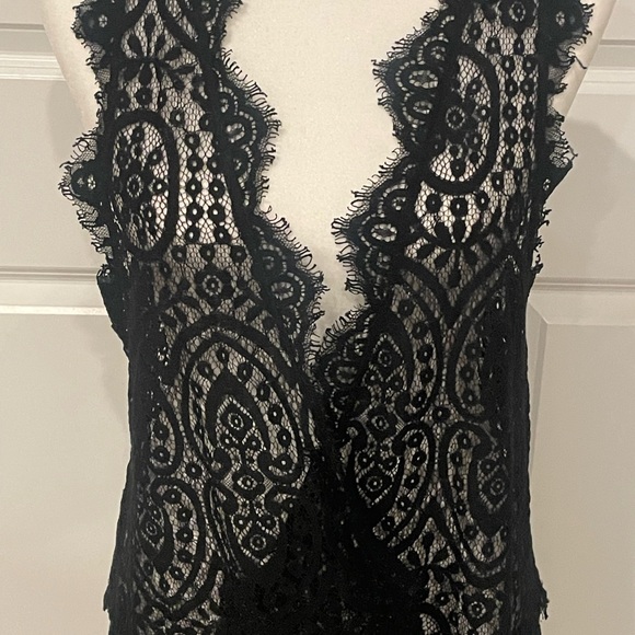 Free People Lace Drop Waist dress. *used twice* Medium - Picture 2 of 6